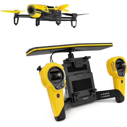 Parrot BeBop Drone 14MP Full HD 1080p Fisheye Camera SkyController Bundle (Yellow)
