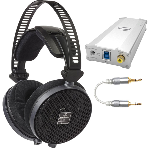 Audio-Technica R70X Professional Open-Back Reference Headphones + iDAC2 USB AMP
