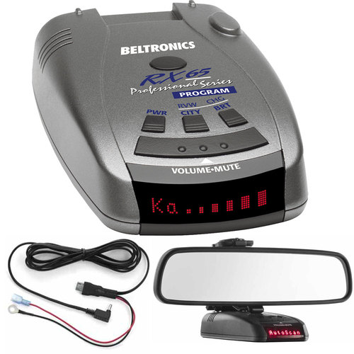 Beltronics RX65 Red Professional Series Radar/Laser Detector with Accessories Bundle (Blue)