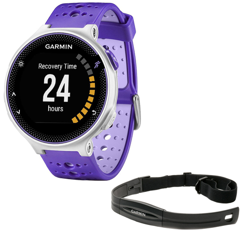 Garmin Forerunner 230 GPS Running Watch + Heart Rate Monitor, Purple Strike
