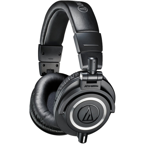 Audio-Technica ATH-M50X Professional Studio Headphones (Black)(Certified Refurbished)
