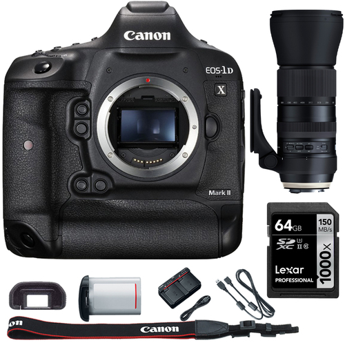 Canon EOS-1D X Mark II Digital SLR Camera Body + 150-600mm USD Zoom Lens Kit