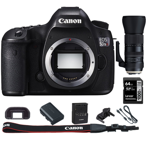 Canon EOS 5DS R 50.6MP Digital SLR Camera (Body) + 150-600mm USD Zoom Lens Kit