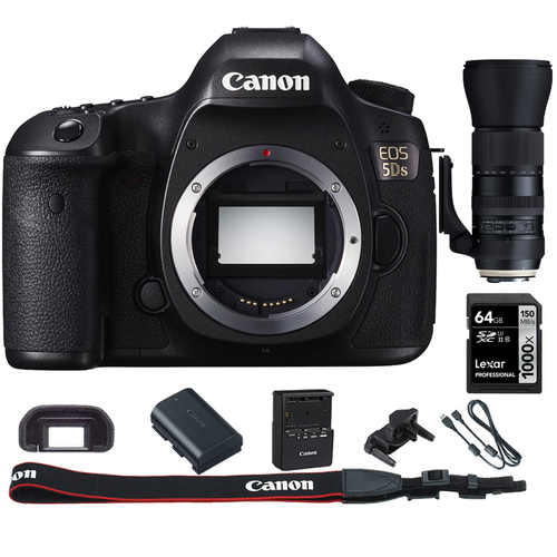 Canon EOS 5DS 50.6MP Digital SLR Camera (Body) + 150-600mm USD Zoom Lens Kit