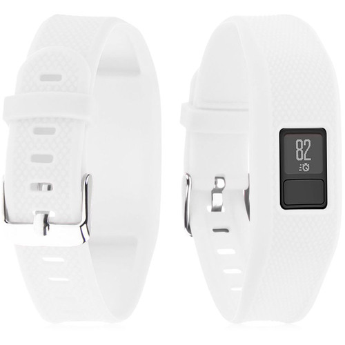Extreme Speed Silicone Replacement Wrist Band Strap For Garmin Vivofit 3 - White