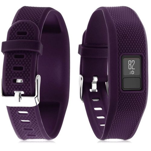 Extreme Speed Silicone Replacement Wrist Band Strap For Garmin Vivofit 3 - Purple