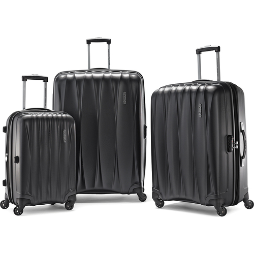 American Tourister Arona Premium Hardside Spinner 3Pc Luggage Set 20` 25` 29` (Charcoal) - OPEN BOX