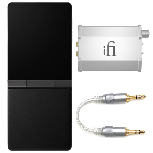 HIFIMAN SuperMini High-Res Portable Music Player, Headphone Amplifier, and Cable Bundle