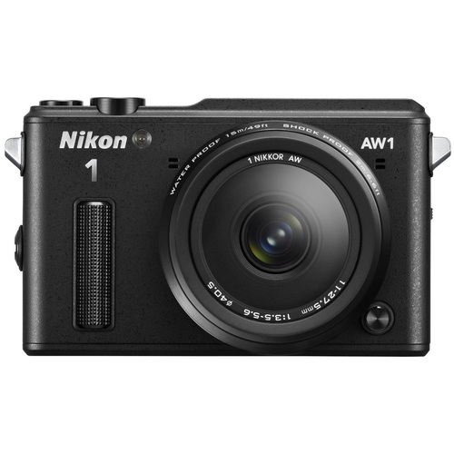 Nikon Refurbished 1 AW1 14.2MP Waterproof Mirrorless Camera w/ 11-27.5mm Lens (Black)