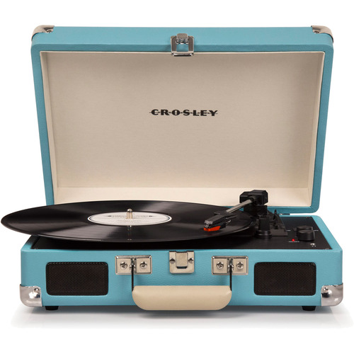 Crosley Cruiser Portable 3-Speed Turntable with Bluetooth - CR8005D-TU (Turquoise)