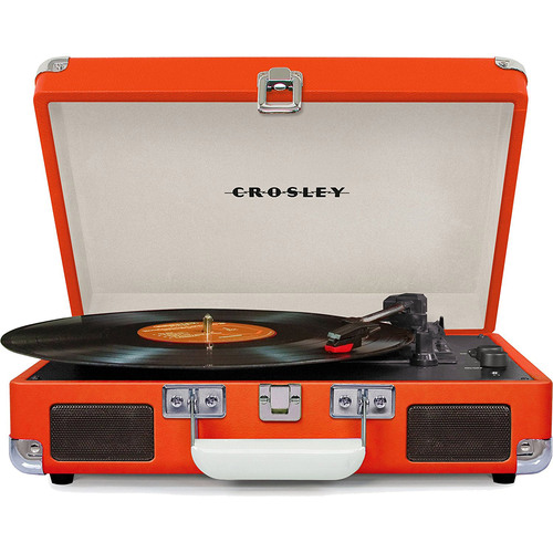 Crosley Cruiser Portable 3-Speed Turntable with Bluetooth - CR8005D-OR (Orange)