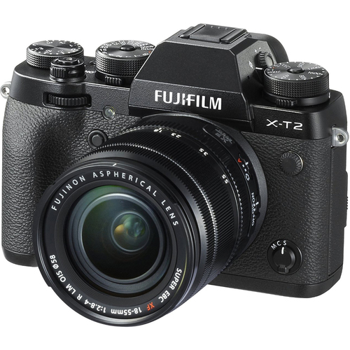 Fujifilm X-T2 24.3MP 4K Video OLED Mirrorless Digital Camera w/18-55mm Lens - OPEN BOX