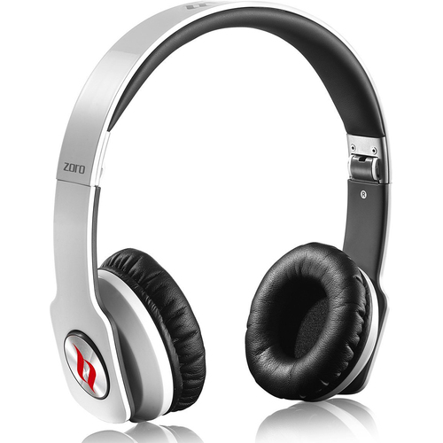 Noontec ZORO High Fashion Steel Reinforced SCCB Technology Headphones White - OPEN BOX