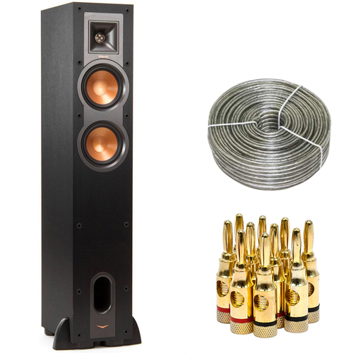 Klipsch R-24F Dual 4.5-inch Floorstanding Speaker - 1060674 w/ Wire & Plugs