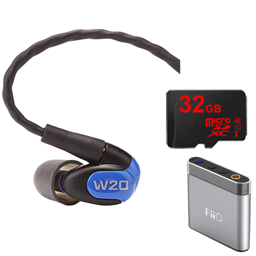 Westone W20 Dual Driver Noise Isolating Earphones In-Ear Monitors - 78502 w/ FiiO A1 Amp