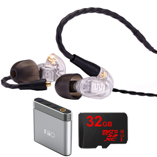 Westone UM Pro 10 High Performance In-ear Headphone (Clear) -78514 w/ FiiO A1 Amp Bundle