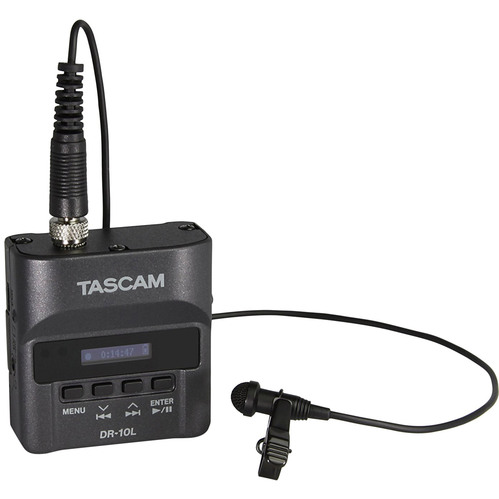 Tascam DR-10L Portable Digital Studio Recorder with Lavaliere Microphone