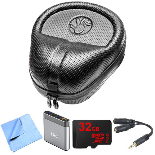 Slappa HardBody PRO Full Sized Headphone Case FiiO AMP & Memory Bundle - SL-HP-07