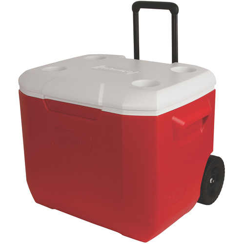 Coleman 60 quart Wheeled Cooler, Red