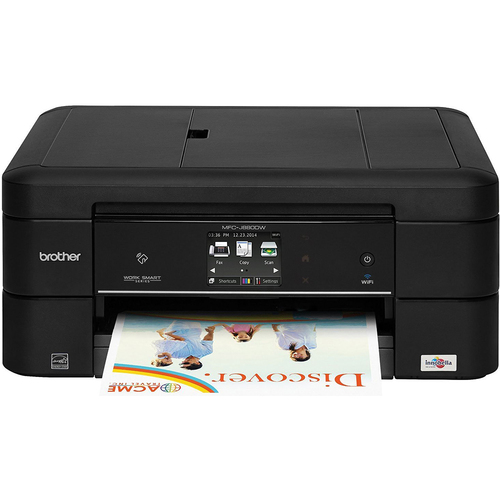 Brother WorkSmart MFC-J885DW Compact Wireless All-in-One Color Inkjet Printer (Black)