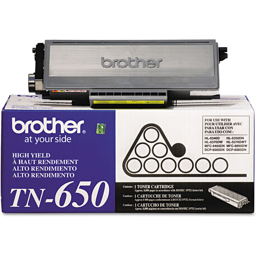 Brother High Yield Mono Laser Toner Cartridge - TN650