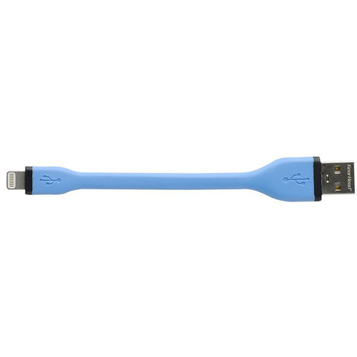Gear Head 5` Flexible USB to Lightning Cable in Blue - LC5000BLU
