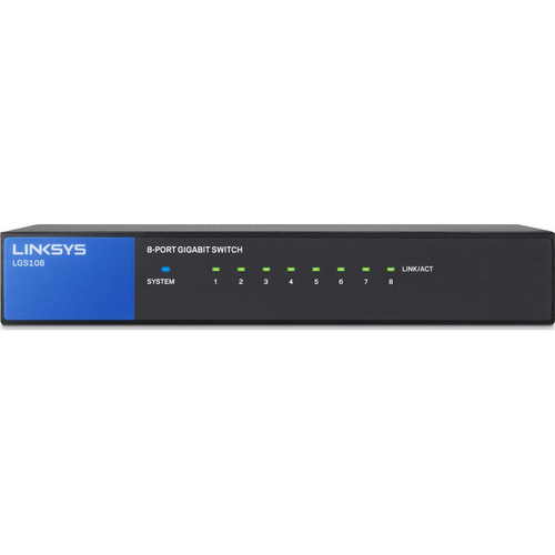 Linksys 8-Port Business Desktop Gigabit Switch - LGS108