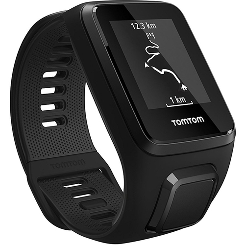 TomTom Spark 3 Cardio Music GPS Fitness Watch Heart Rate Monitor (Black, S) 1RKM.002.11