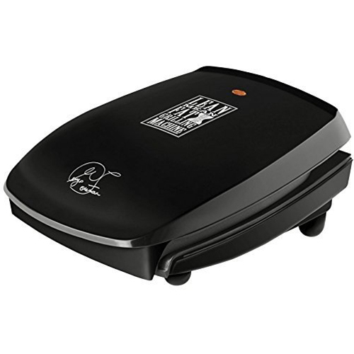 George Foreman 4 Serving Fixed Plate Grill - Black