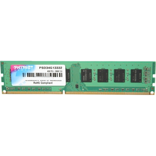Patriot 4 GB PC3-10600 (1333 MHz) DDR3 Desktop Memory