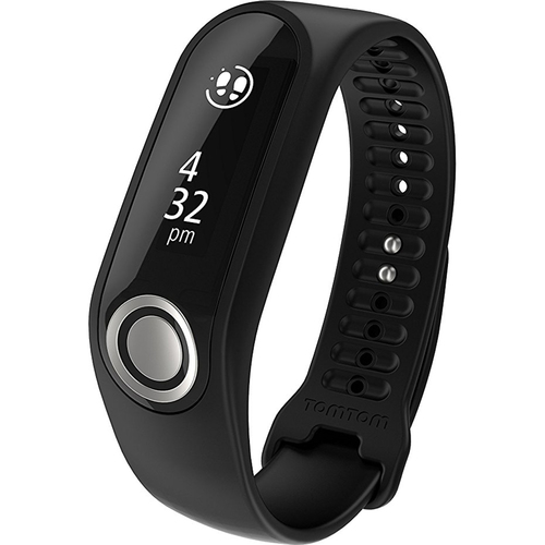 TomTom Touch - Fitness Tracker w/Heart Rate Monitor & Smartphone Notes - Black, Large