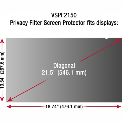 ViewSonic 21.5` Privacy Filter Screen - VSPF2150