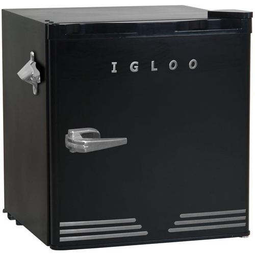 Igloo 1.6 CuFt Retro Fridge Dormitory Refrigerator (Black) - FR176BLACK