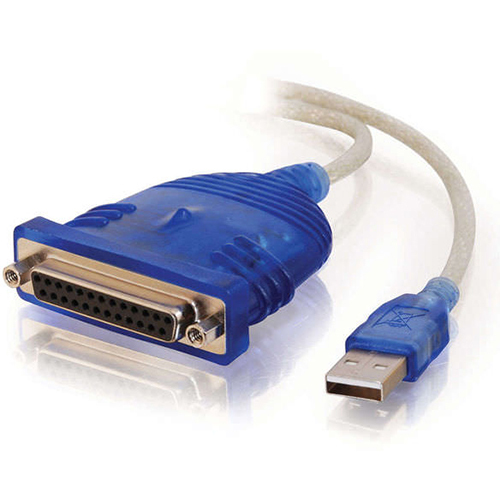 C2G 16899 USB To DB25 Parallel Printer Adapter Cable, 6 Feet