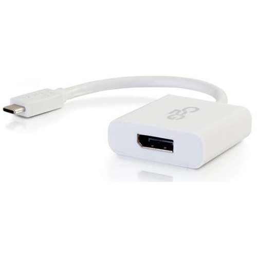 C2G Cables To Go 29481 USB C to DisplayPort Adapter, White