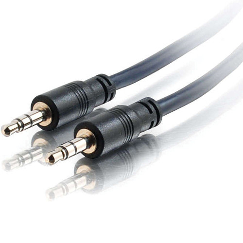 C2G 50ft 3.5mm Audio Cable with Low Profile Connectors M/M - Plenum CMP-Rate - 40518