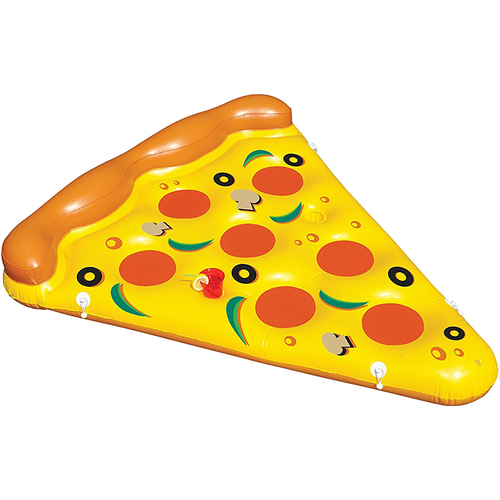 International Leisure Giant Inflatable Floating Pizza Slice for Pool and Watersports 6' x 5' - 90645