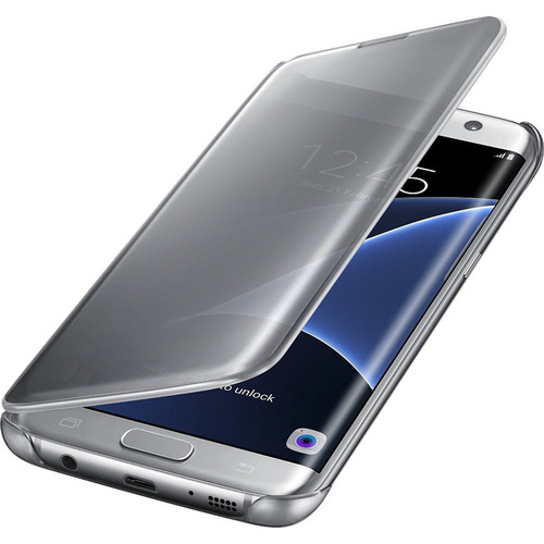 Samsung Samsung Galaxy S7 edge Case S-View Clear Flip Cover - Silver