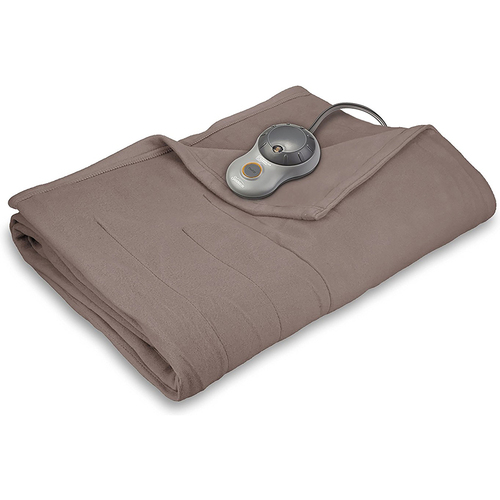 Sunbeam Quilted Fleece Heated Blanket - Full (Mushroom) - BSF9GFS-R772