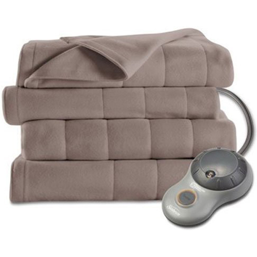 Sunbeam Twin Quilted Fleece Heated Blanket - BSF9GTS-R772-13A00