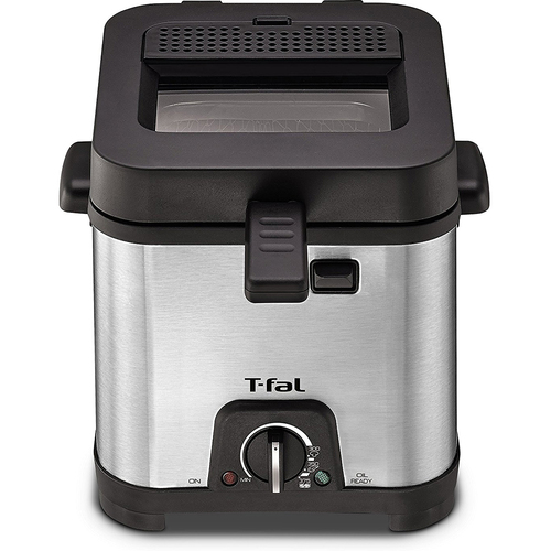 T-Fal Mini Deep Fryer 1.2 Liters Adjustable Temperature (Stainless Steel) - FF492D51