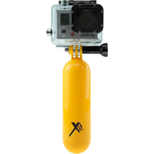 Yellow Floating Bobber Handle For Action Cameras and Waterproof Cameras