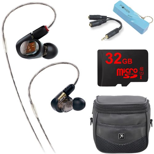 Audio-Technica ATH-E70 Professional In-Ear Monitor Headphone Portable Power Bank Bundle