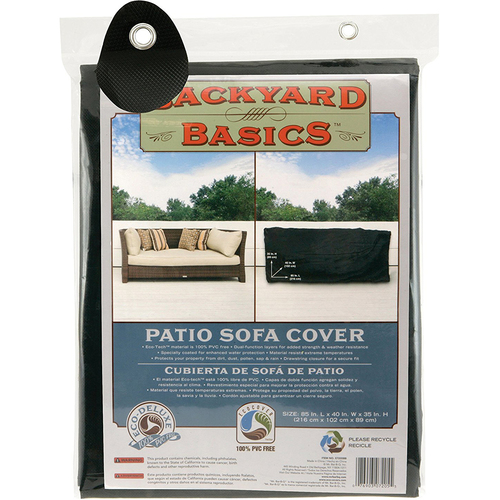 Backyard Basics Patio Sofa Cover, 85 x 40 x 35 Inch