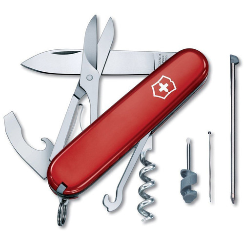 Victorinox Swiss Army Compact 91MM 15-Function Swiss Army Knife - Red