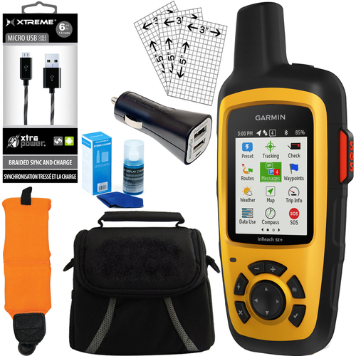 Garmin InReach SE+ Satellite Communicator w/ GPS Accessory Kit - Yellow