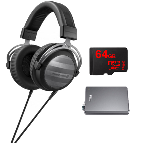beyerdynamic T5p Audiophile HiFi Portable & Home Studio Headphones 2nd Gen w/ FiiO A5 Amp