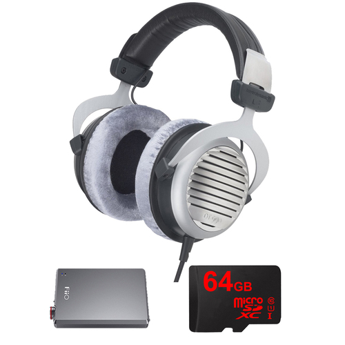 BeyerDynamic DT 990 Premium Headphones 32 OHM w/ FiiO A5 Amplifier Bundle