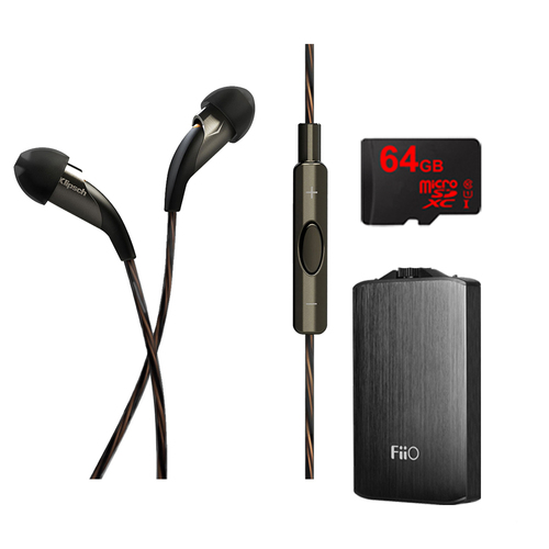 Klipsch X20i Earbuds w/ Mic & Playlist Control w/ Apple Controls - Fiio A3 AMP Bundle