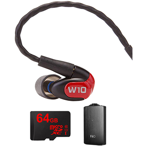 Westone W10 Premium Single Driver In-Ear Monitor Headphones-78501 w/ FiiO A3 Amp Bundle